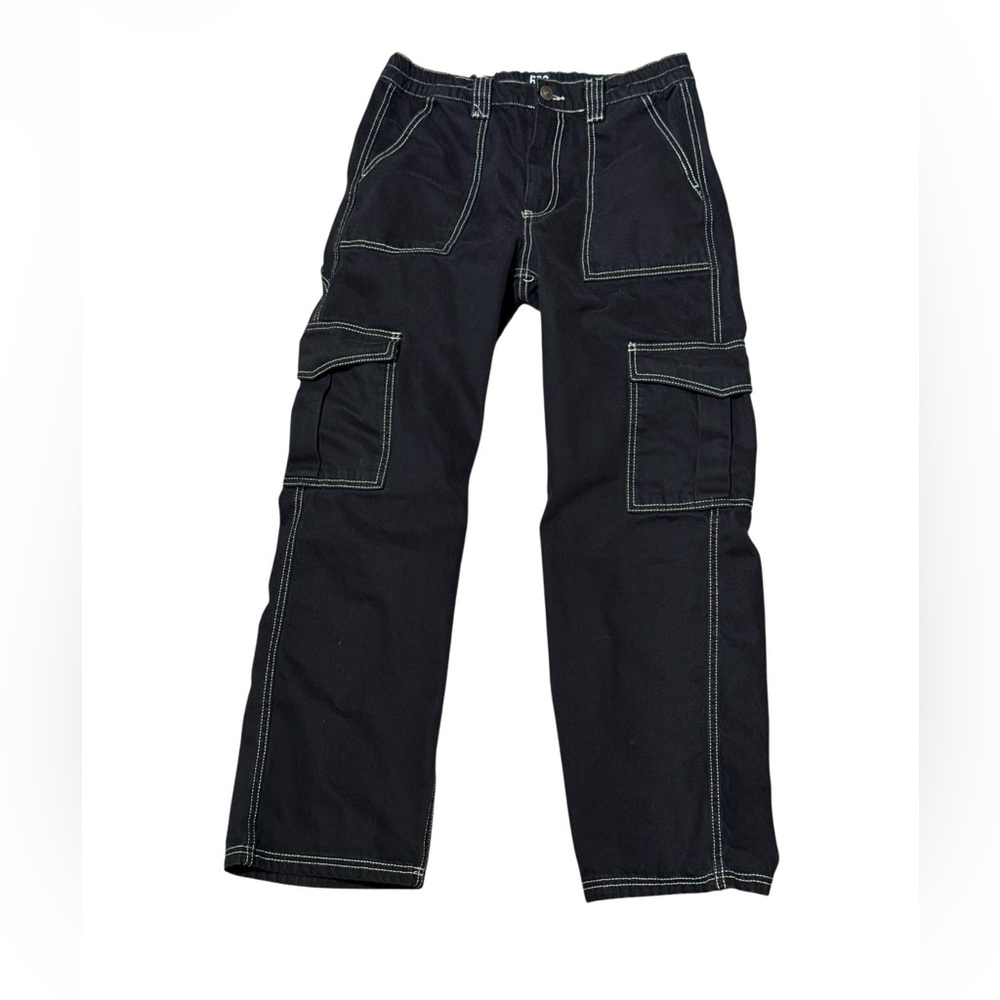 BDG Urban Outfitters Skate Cargo Pants Black Size 30 Contrast Stitch